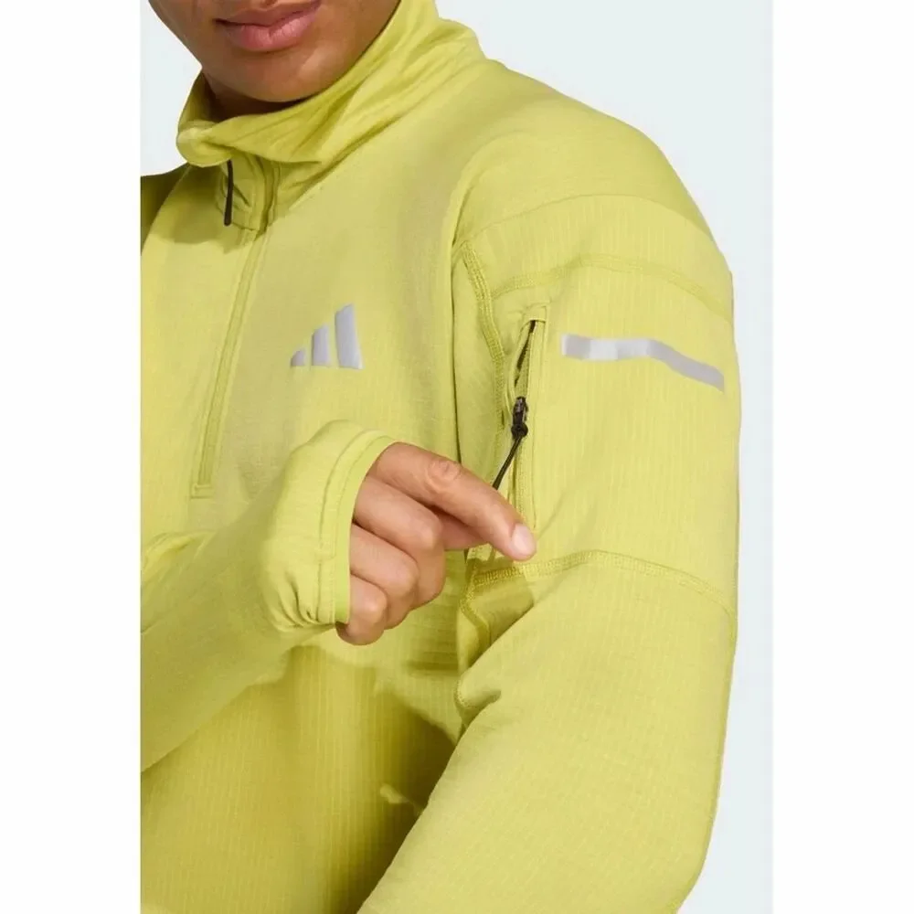 Adidas Adi365 Climawarm+ Half Zip Running Top Long Sleeve JM5725 Men Small